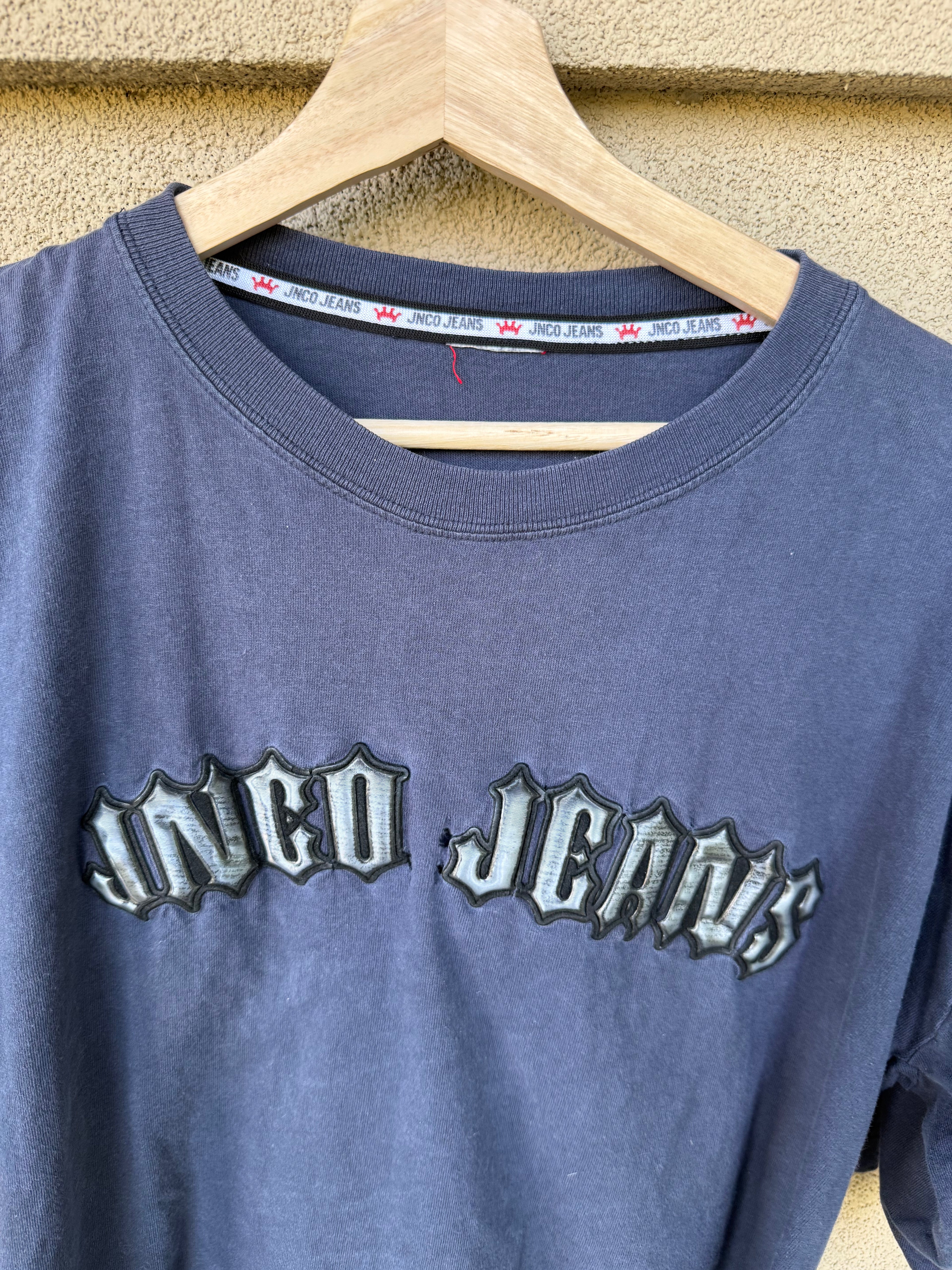 90s JNCO faded spell-out tee