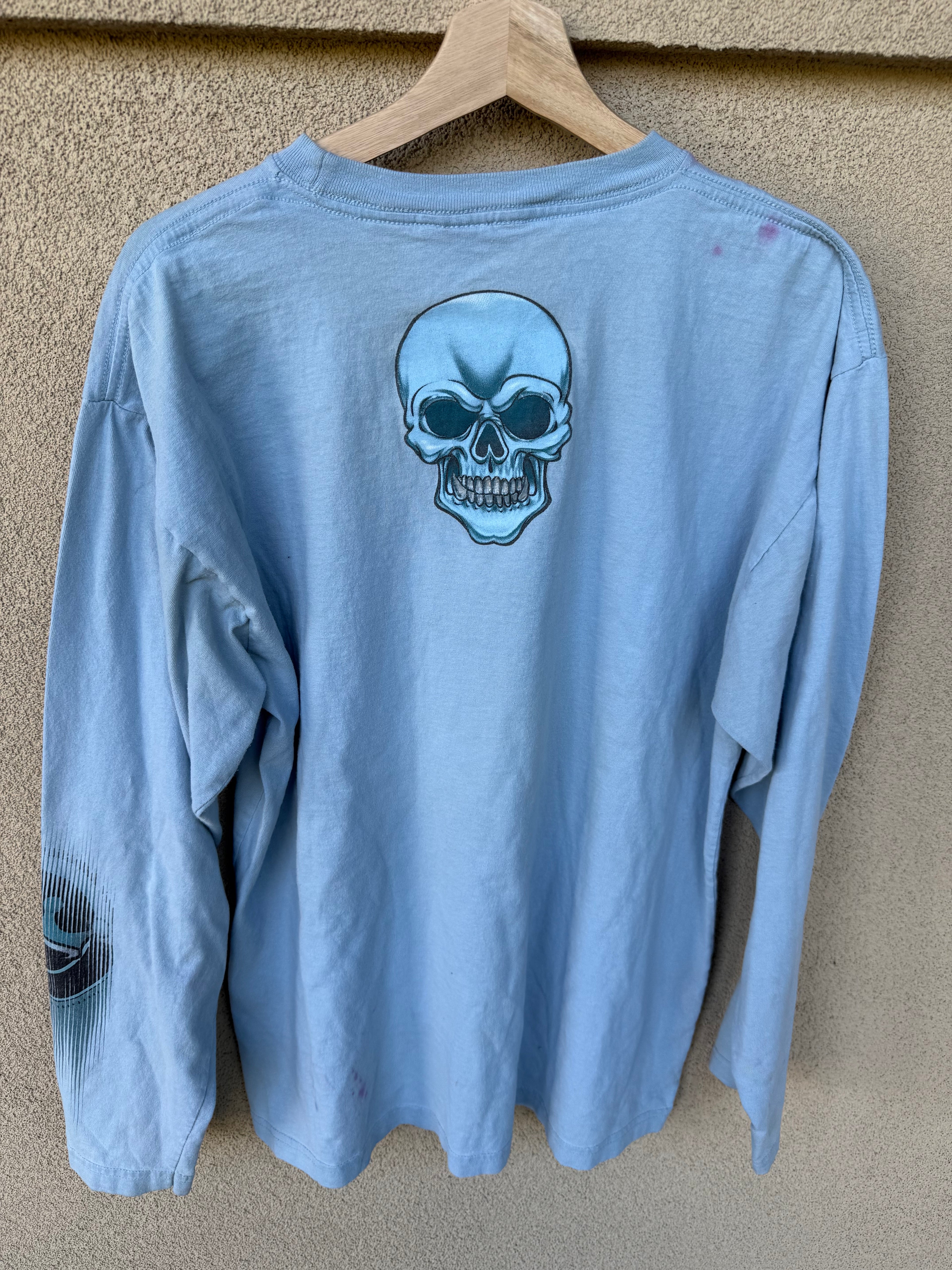 90s JNCO skull long-sleeve tee