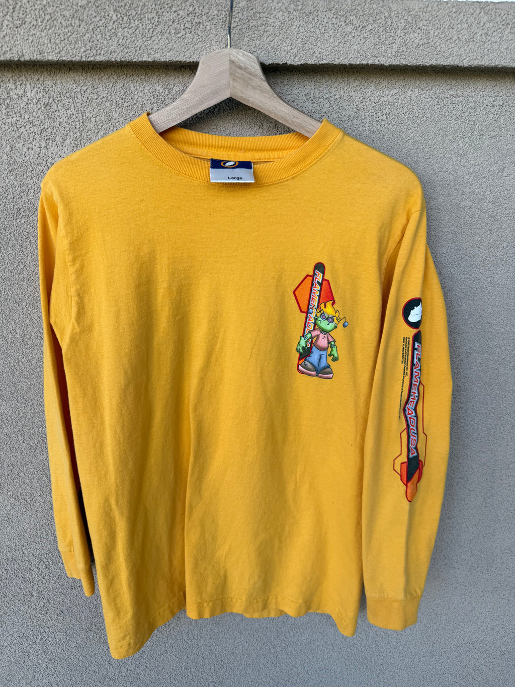 90s JNCO flamehead long-sleeve