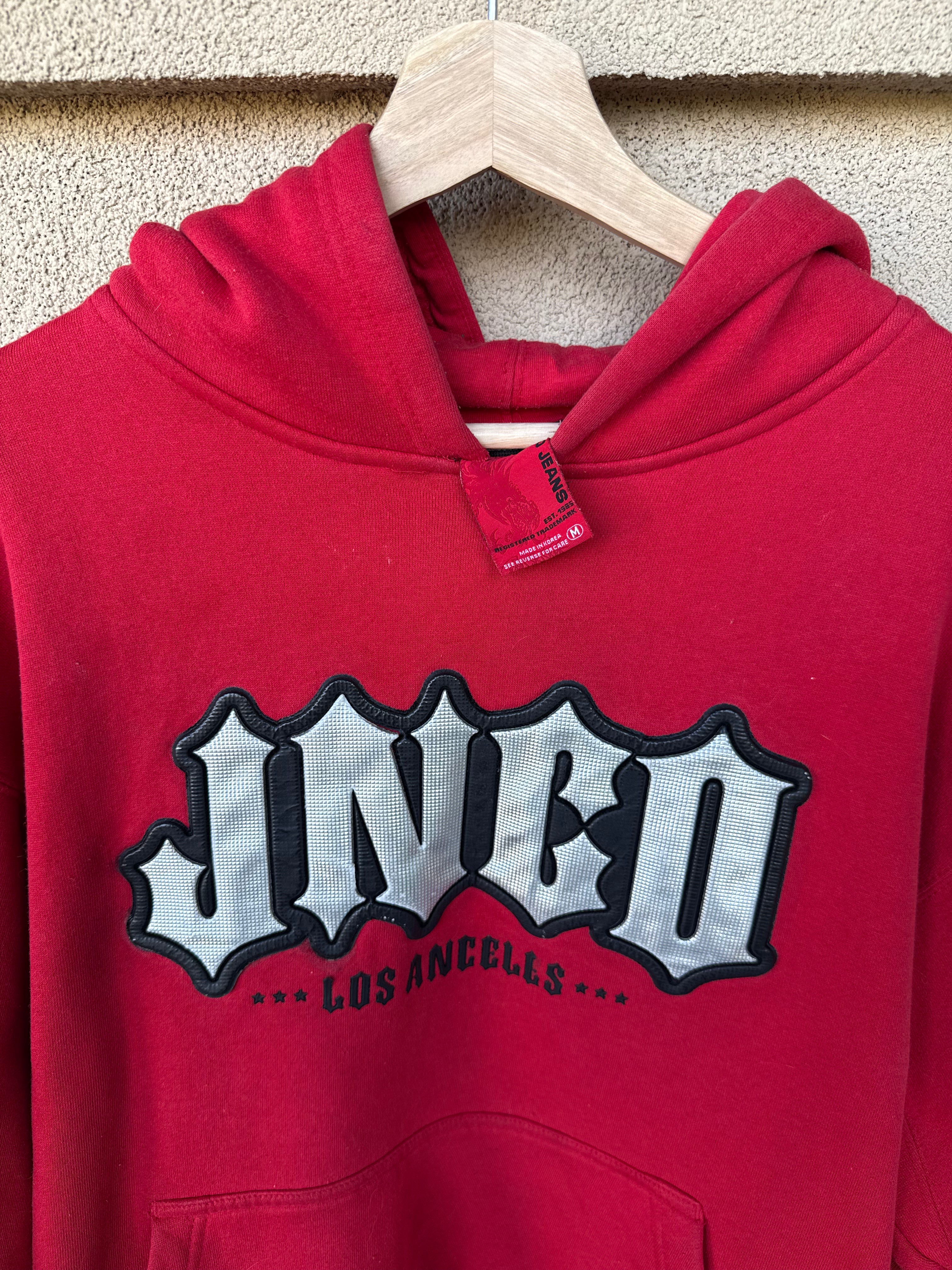 90s JNCO spell-out hoodie