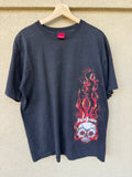 90s JNCO flaming skull tee