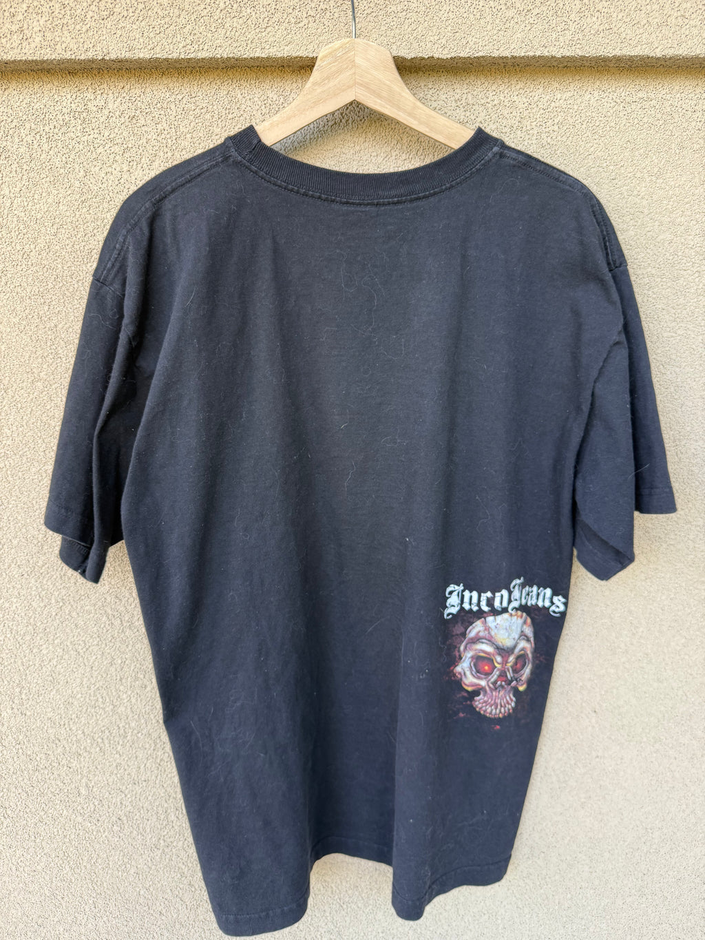 90s JNCO flaming skull tee