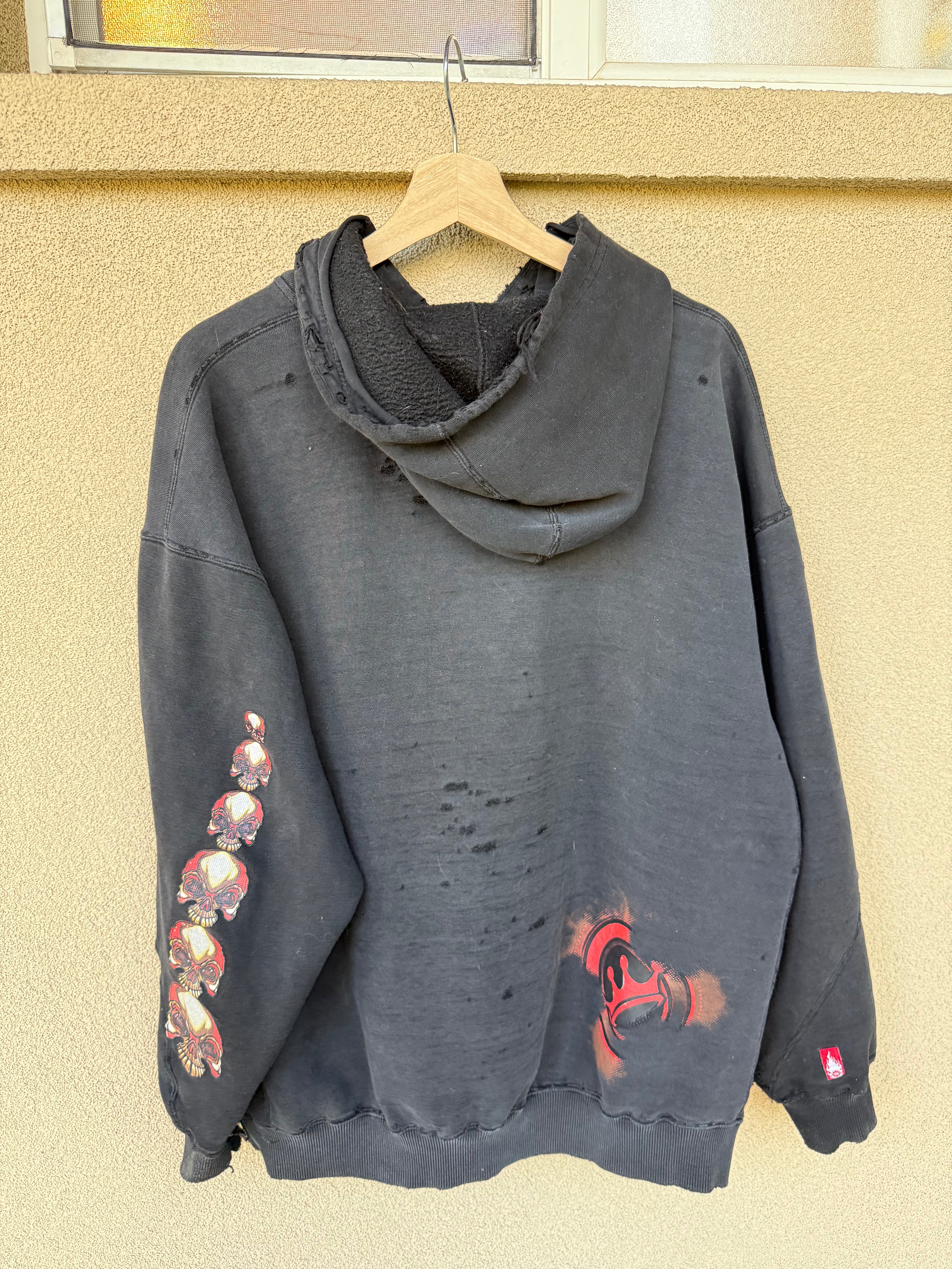 90s JNCO thrashed GRAIL hoodie