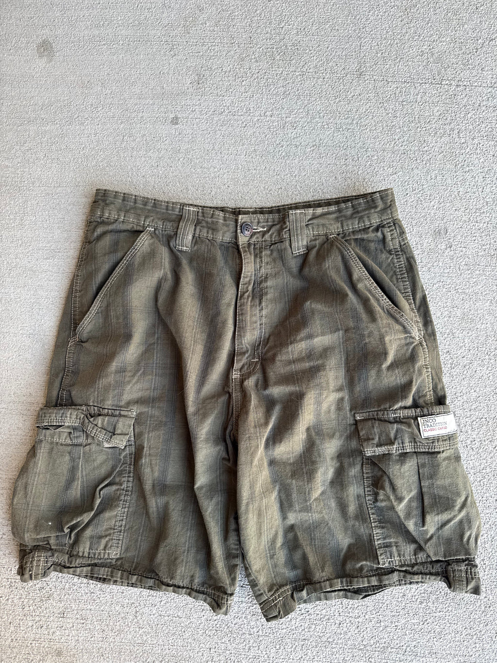 90s JNCO pinstripe jorts
