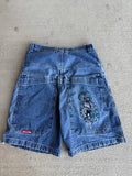 90s JNCO surfing dragon jorts
