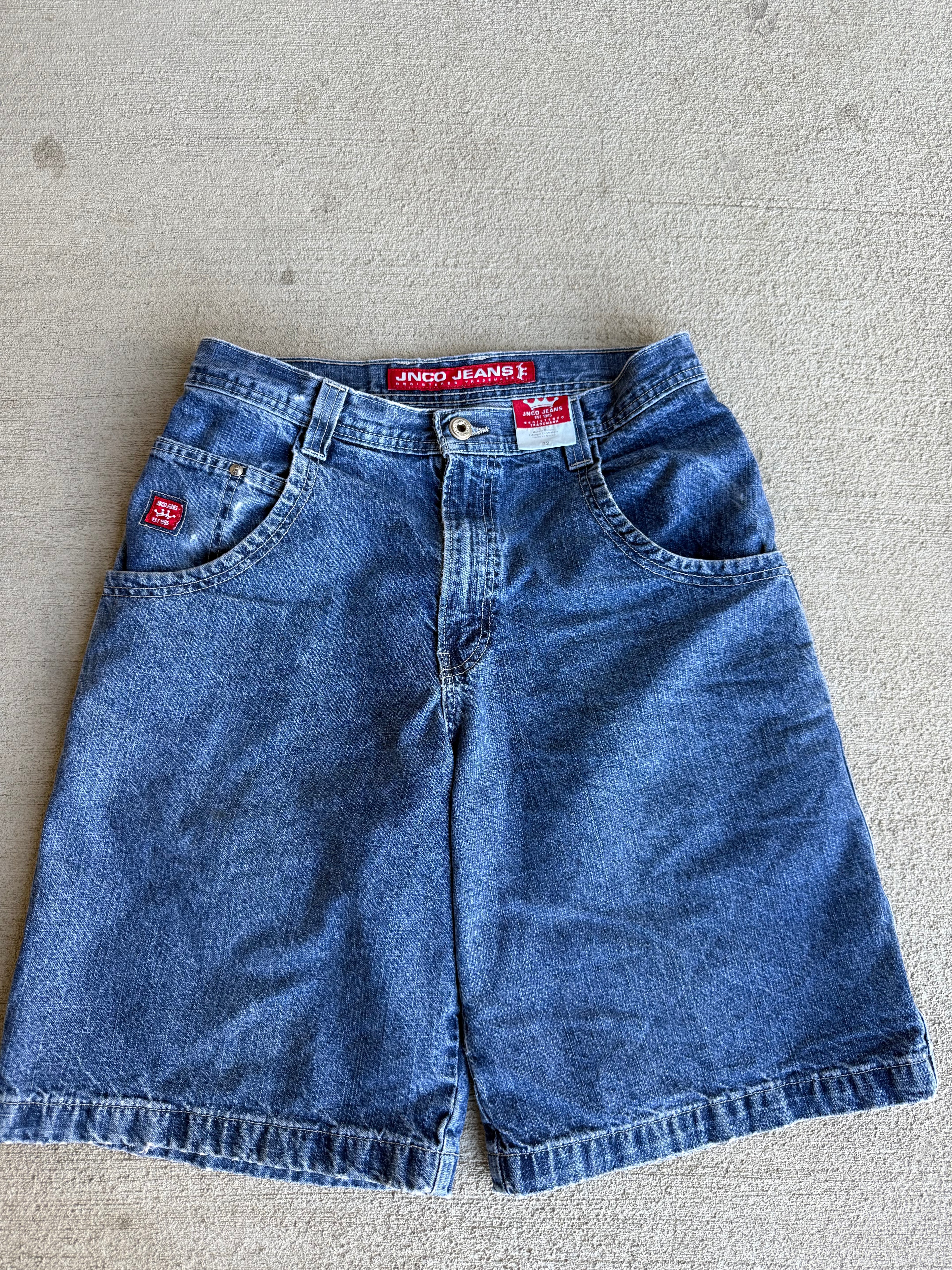 90s JNCO surfing dragon jorts