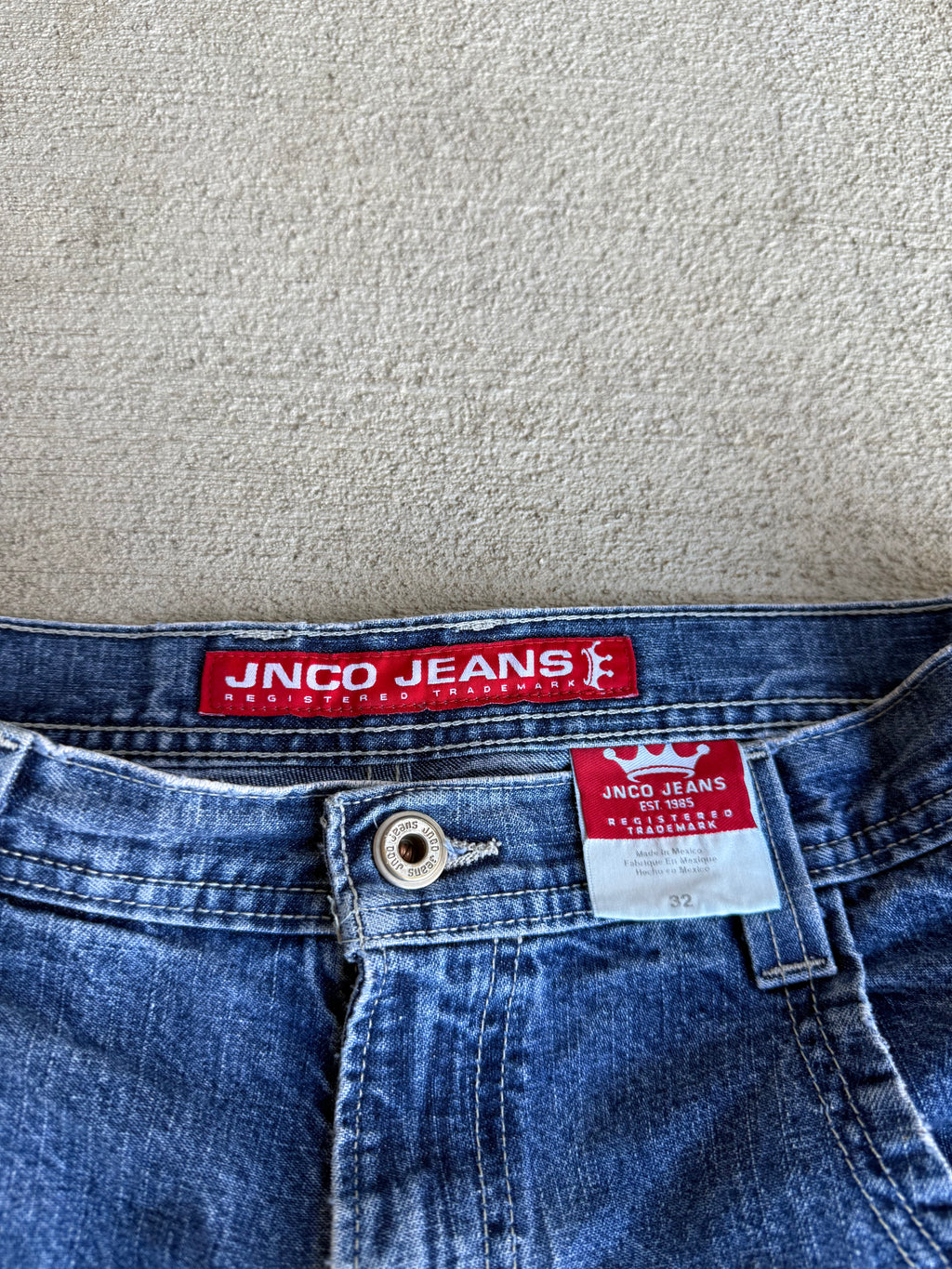 90s JNCO surfing dragon jorts